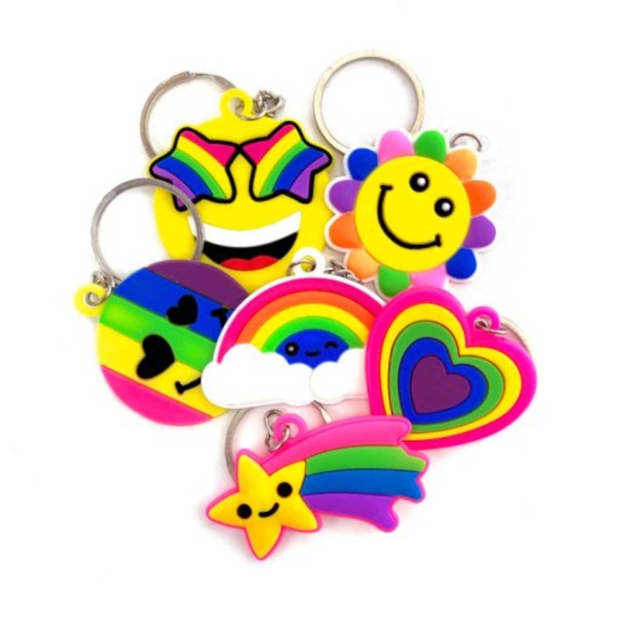 Rainbow Chunky Keychain - PoundToys