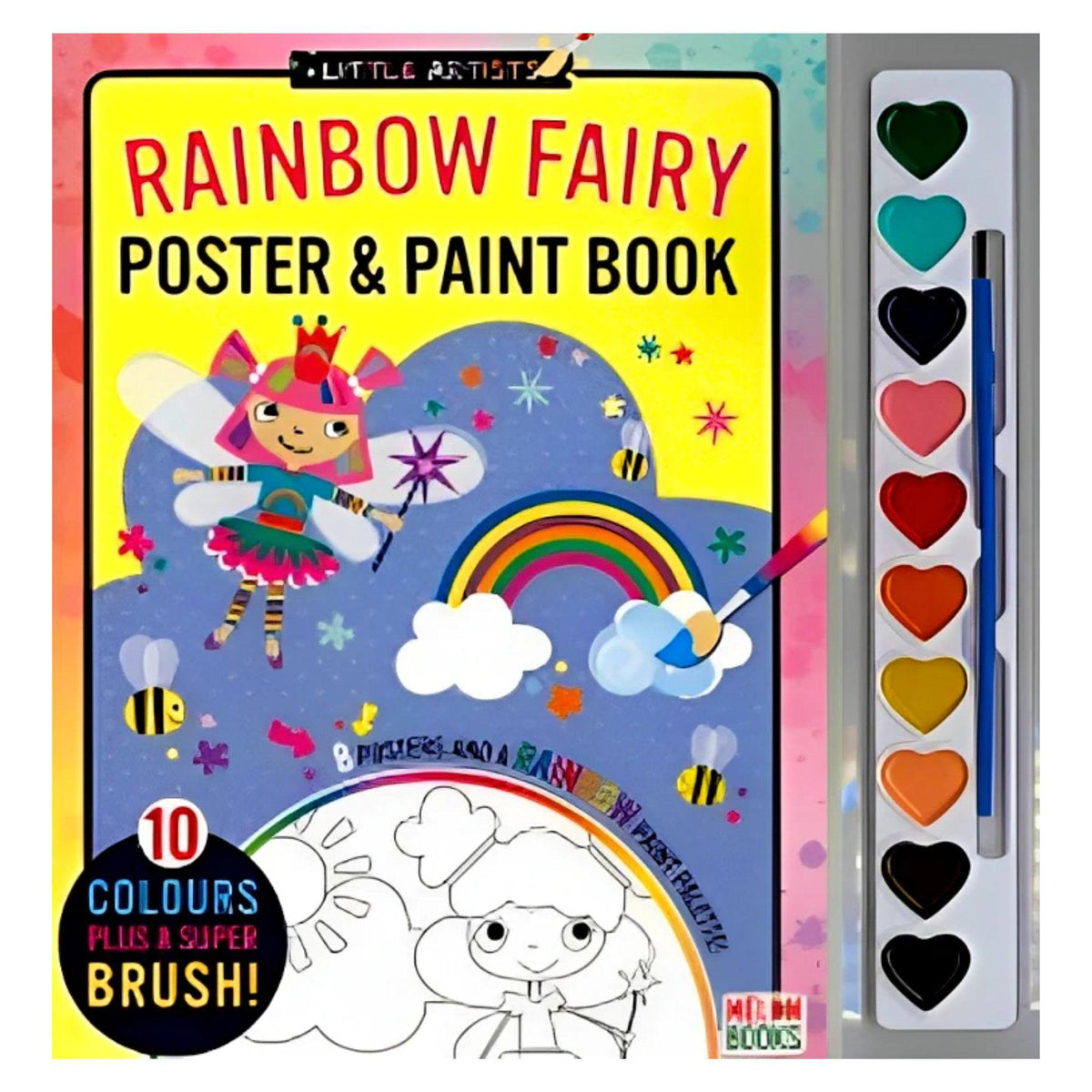 Rainbow Fairy Poster & Paint Book - PoundToys