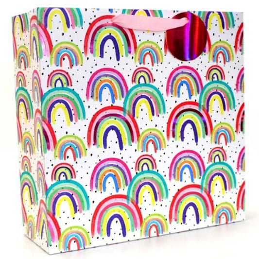 Rainbow Gift Bag Square Jumbo - PoundToys