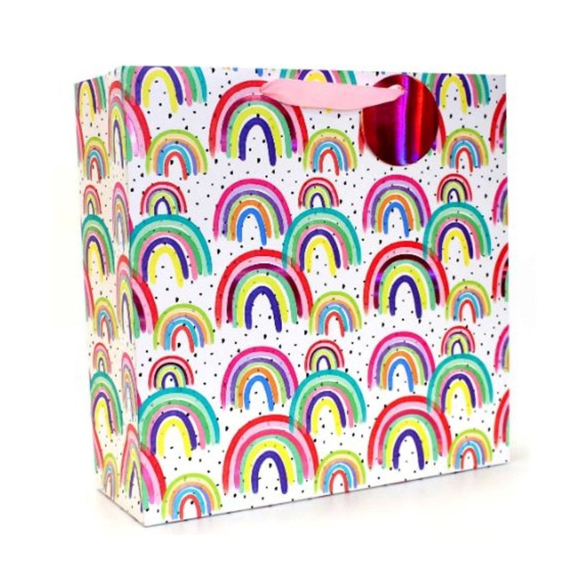 Rainbow Gift Bag Square Large - Kids Party Craft