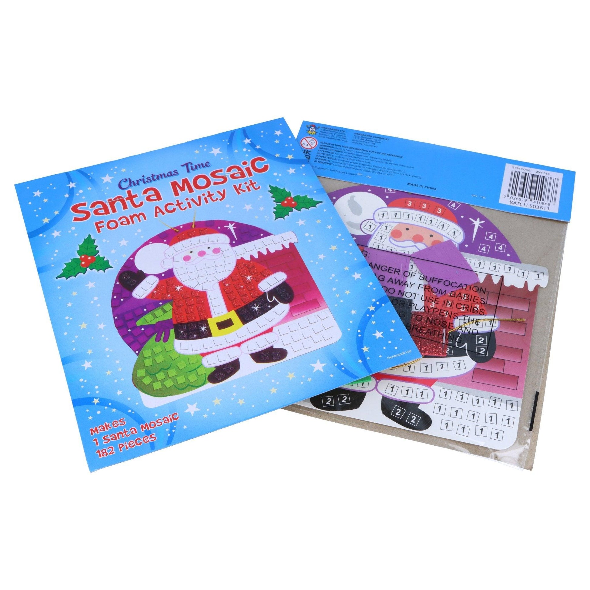 Santa Foam Mosaic Activity Kit - PoundToys