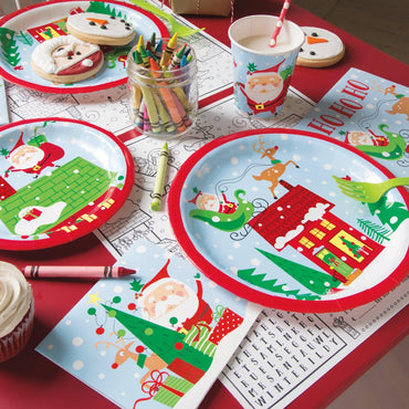 Santa Honeycomb Decorations 4pc - PoundToys