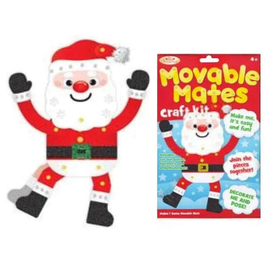 Santa Moveable Mates Craft Kit - PoundToys