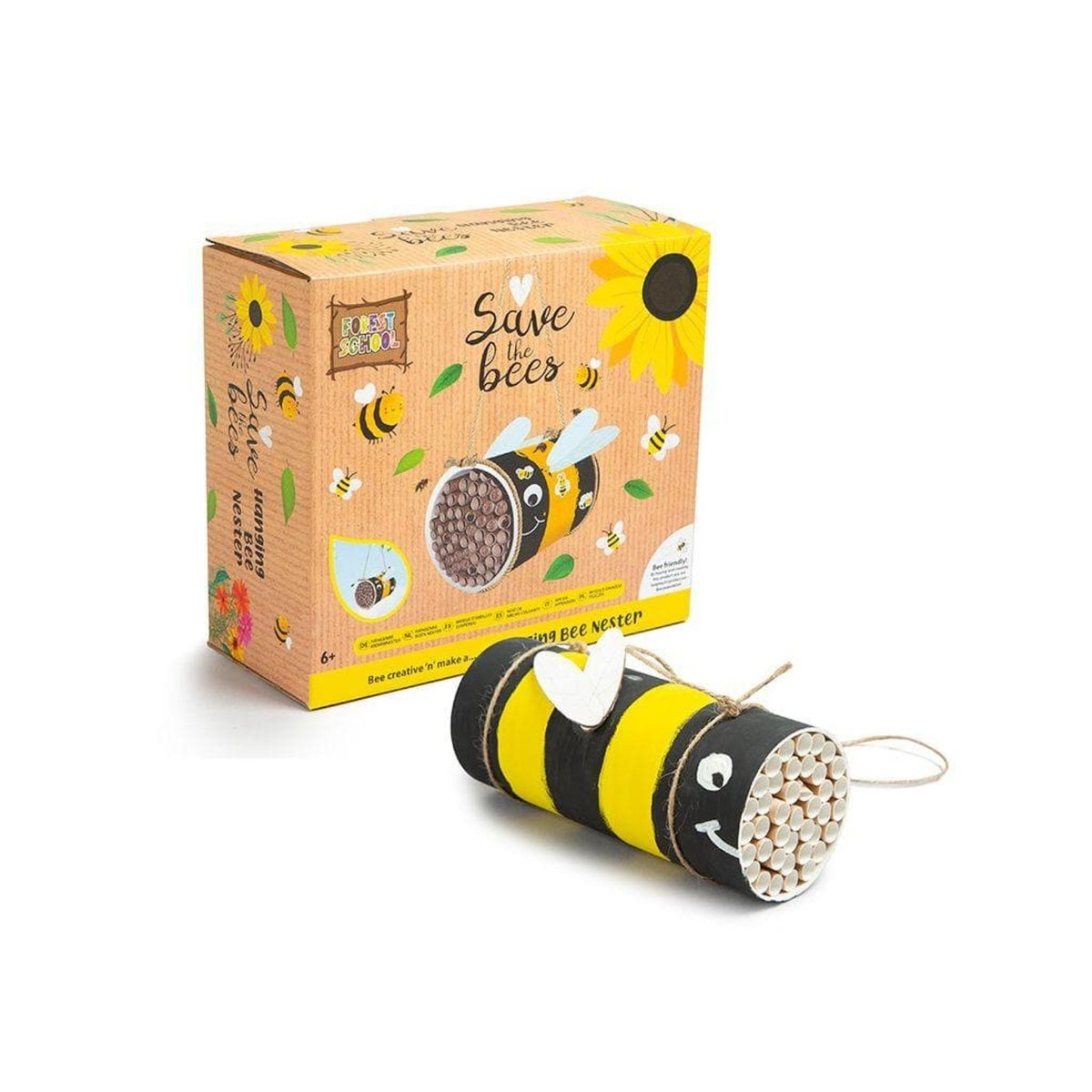 Save The Bees Make Your Own Hanging Garden Nest Beehive - PoundToys