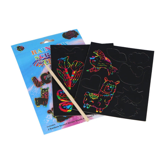 Scratch Art Magic Colour Sticker Set - PoundToys