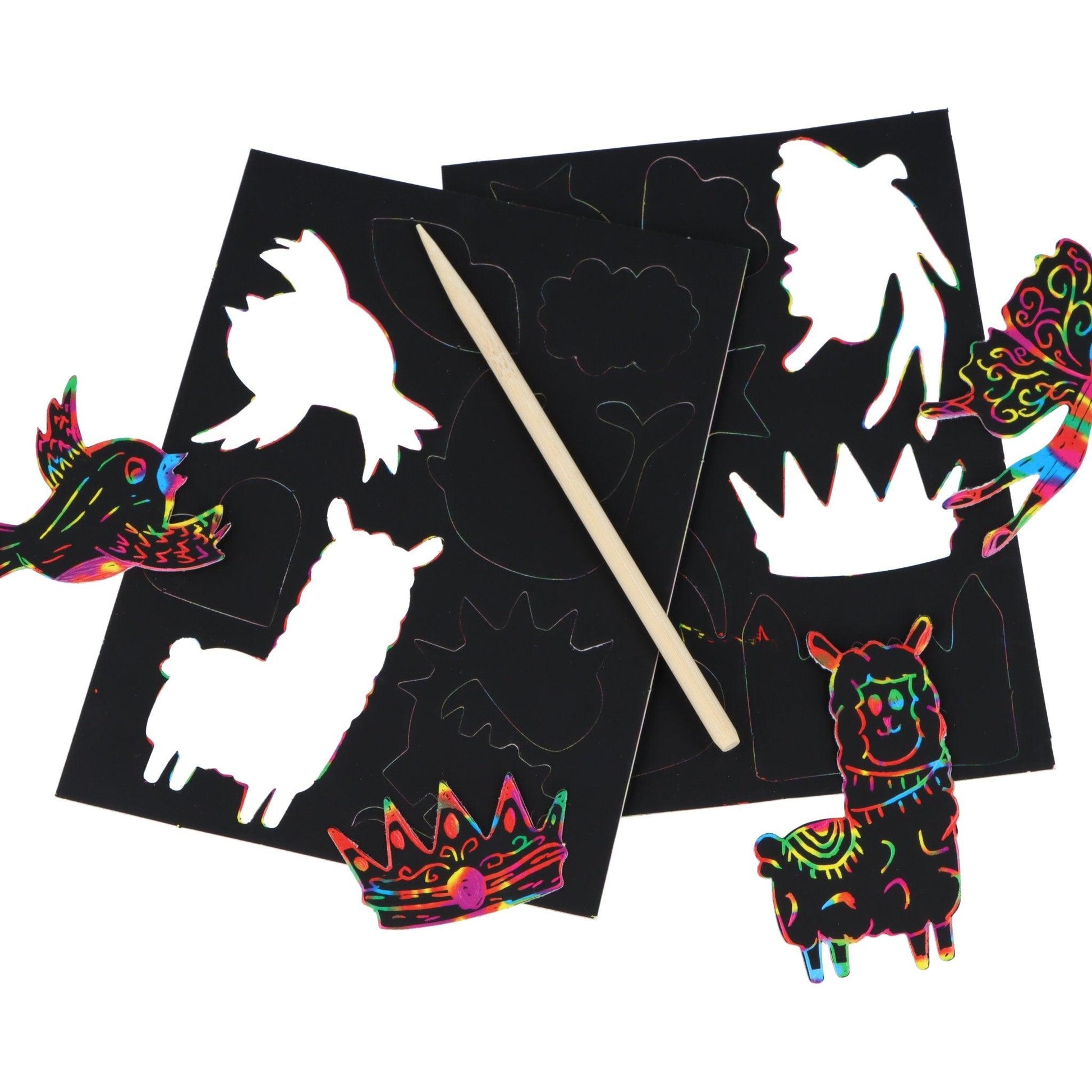 Scratch Art Magic Colour Sticker Set - PoundToys