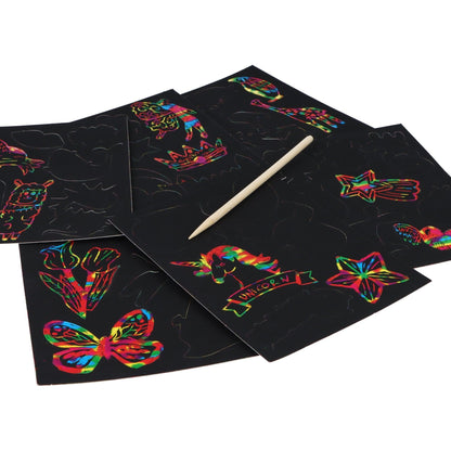 Scratch Art Magic Colour Sticker Set - PoundToys