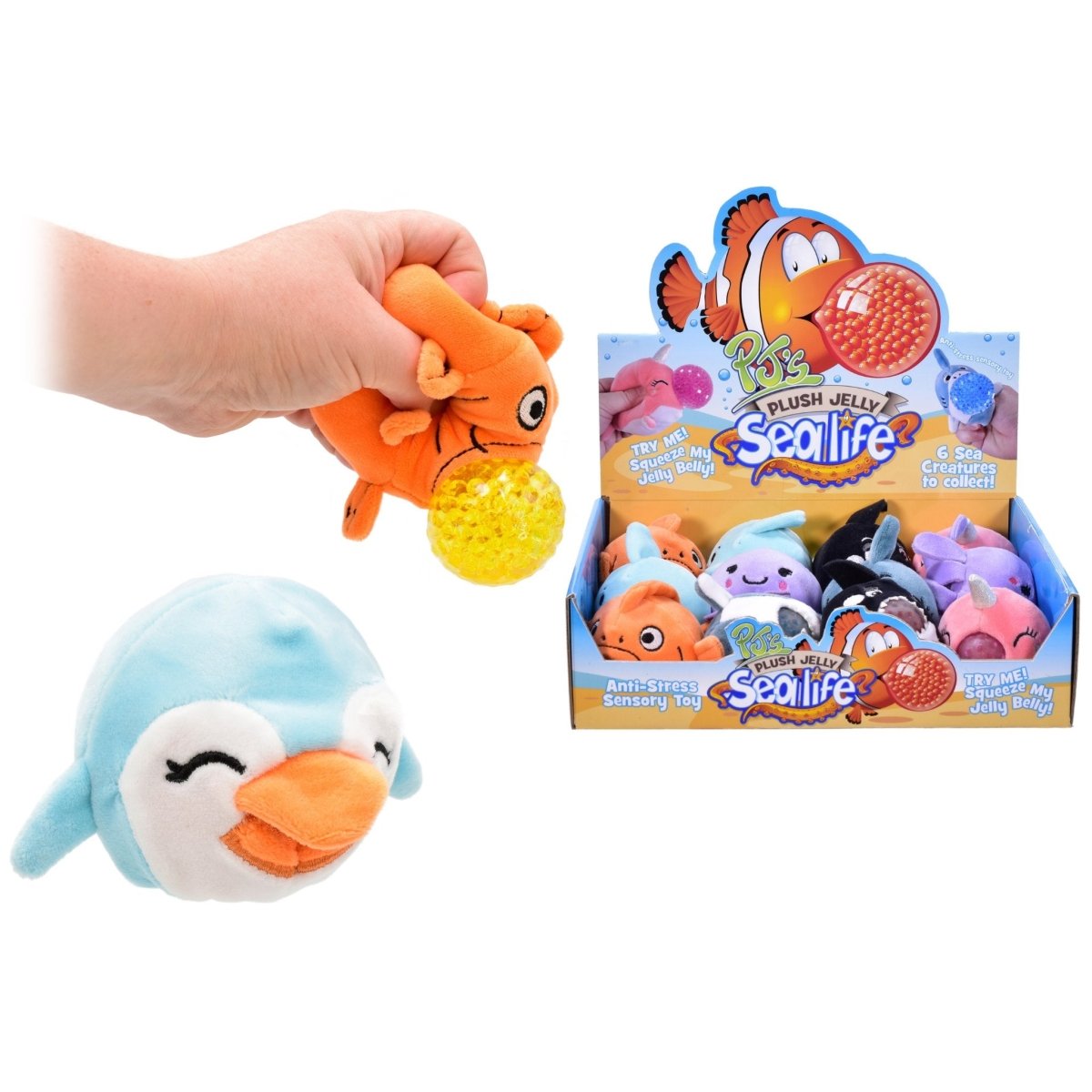 Sea Life Plush Jelly Squeezer - PoundToys