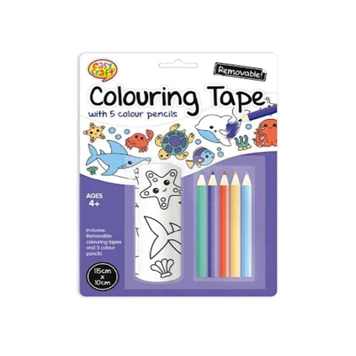 Sealife Colouring Tape Set - PoundToys