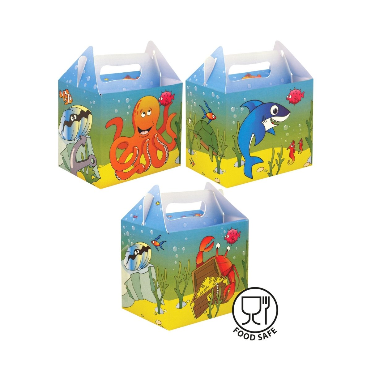 Sealife Themed Party Food Boxes - PoundToys