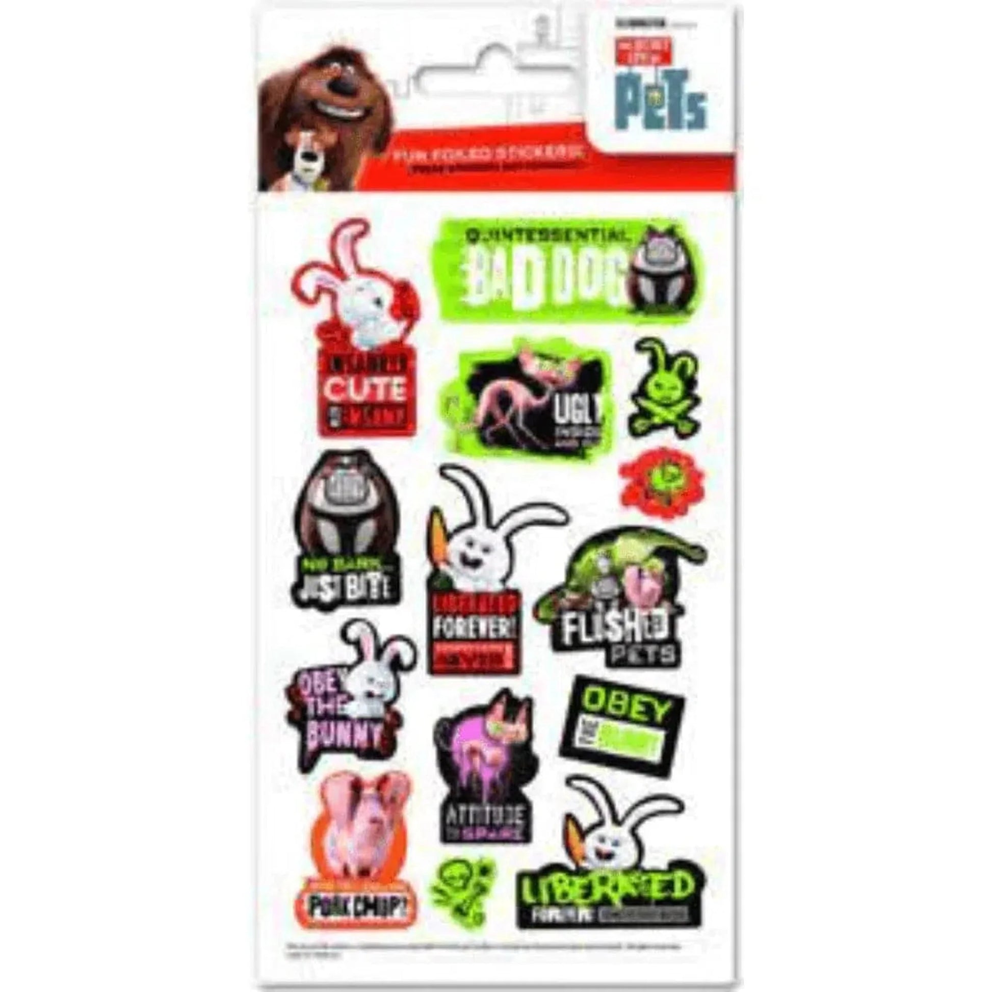 Secret Life Of Pets Fun Foiled Stickers - PoundToys