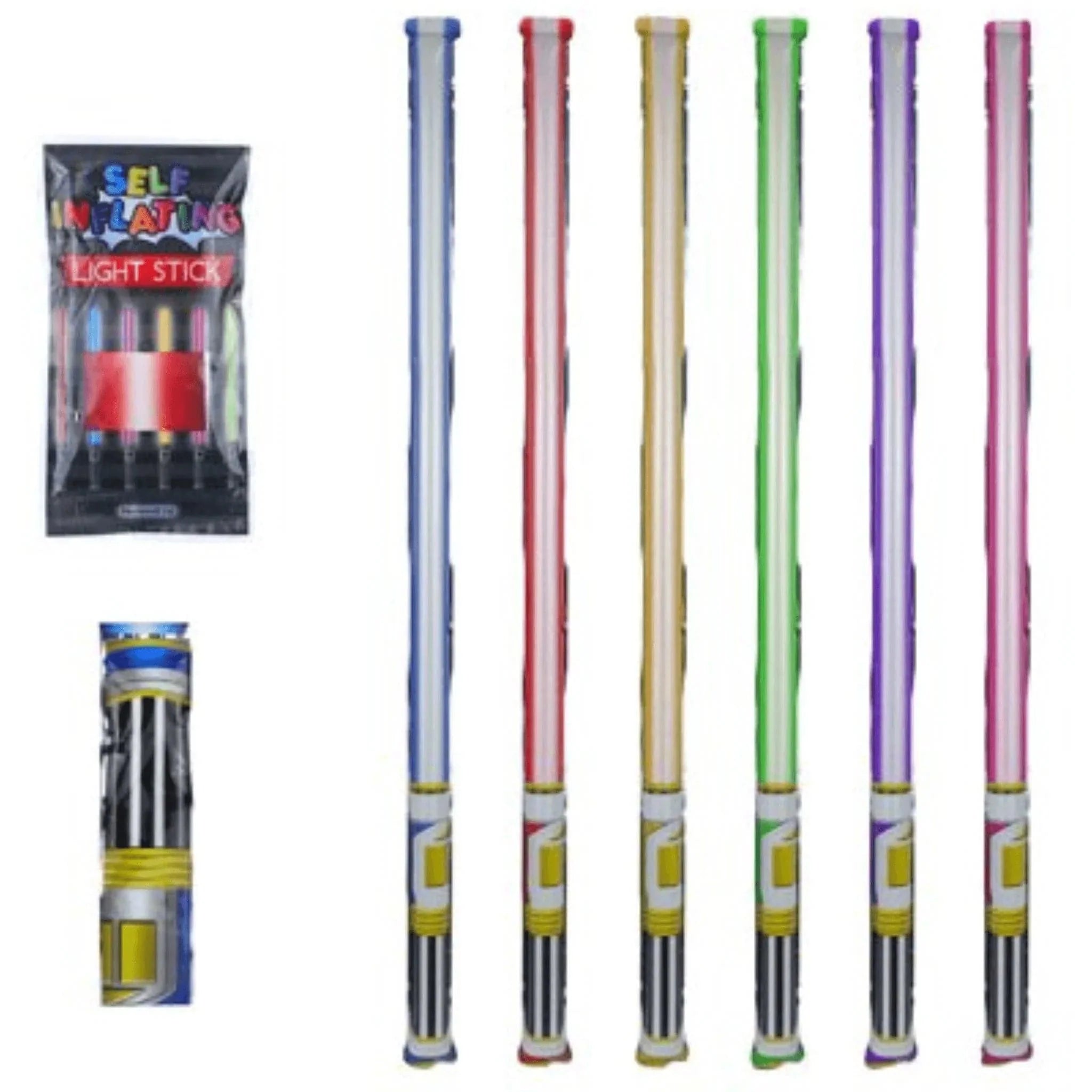 Self Inflating Light Sticks 70.4 x 3cm - PoundToys