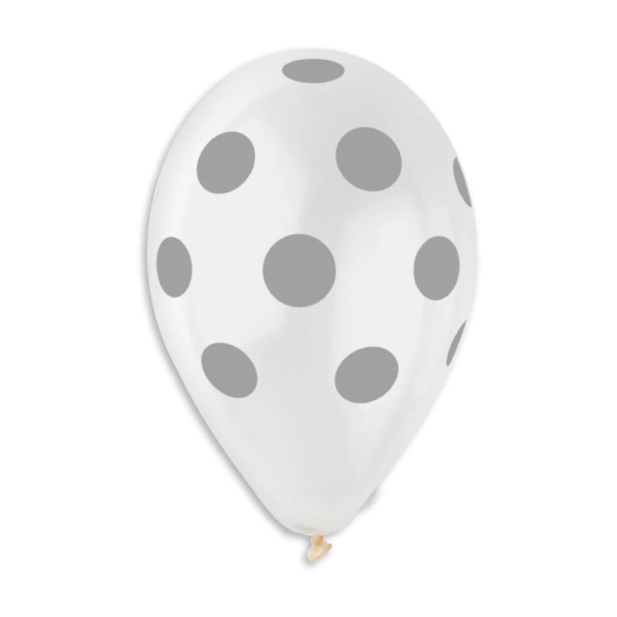 Silver Dots Printed Balloon - PoundToys