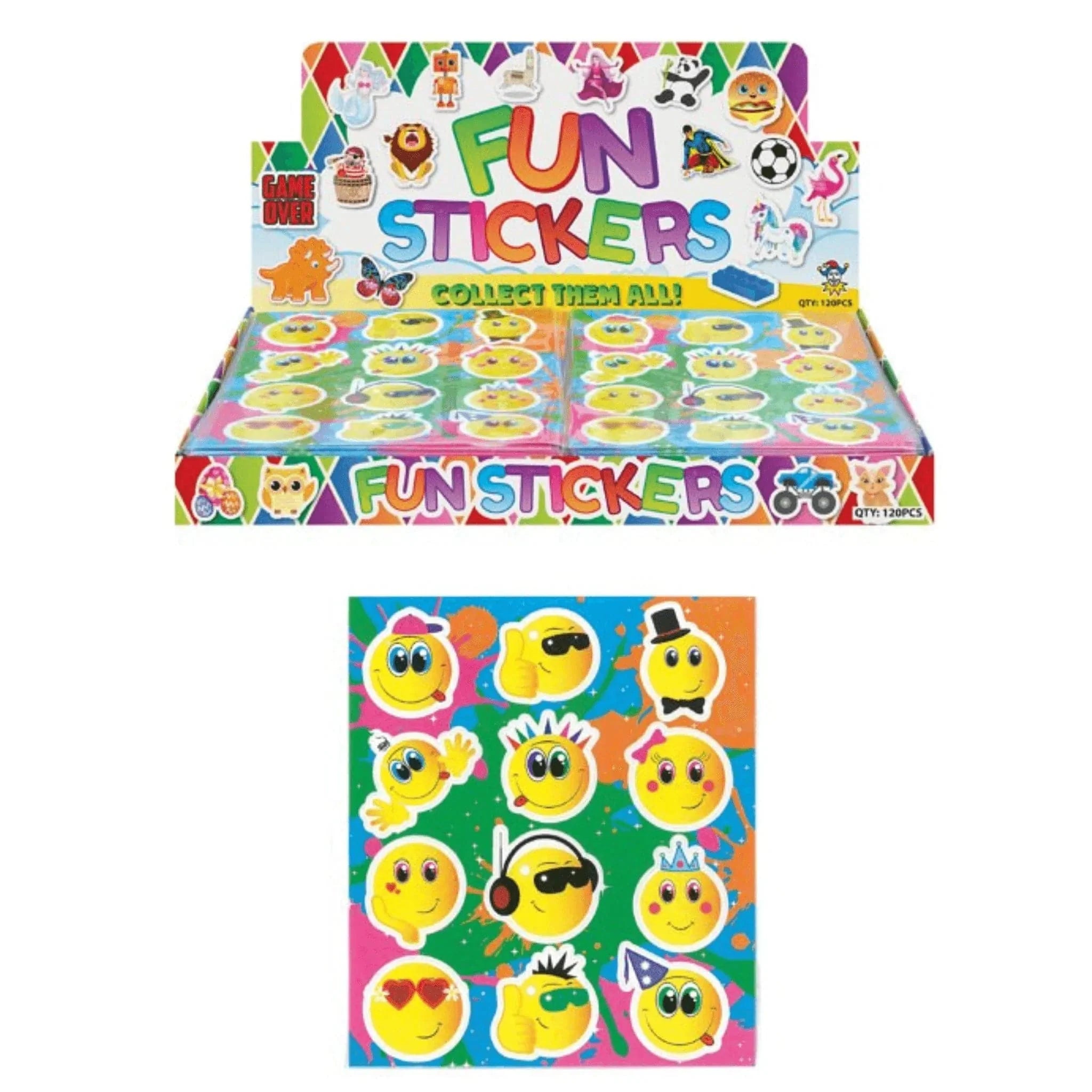 Smiley Face Sticker Sheets - PoundToys