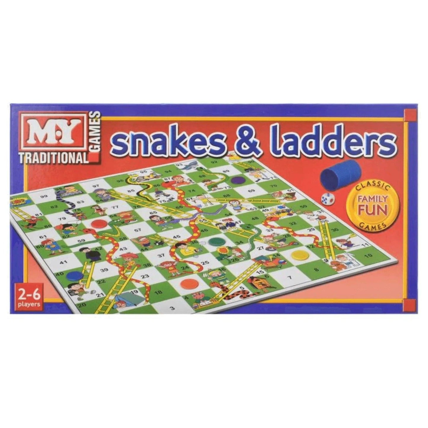 Snakes & Ladders Board Game - PoundToys