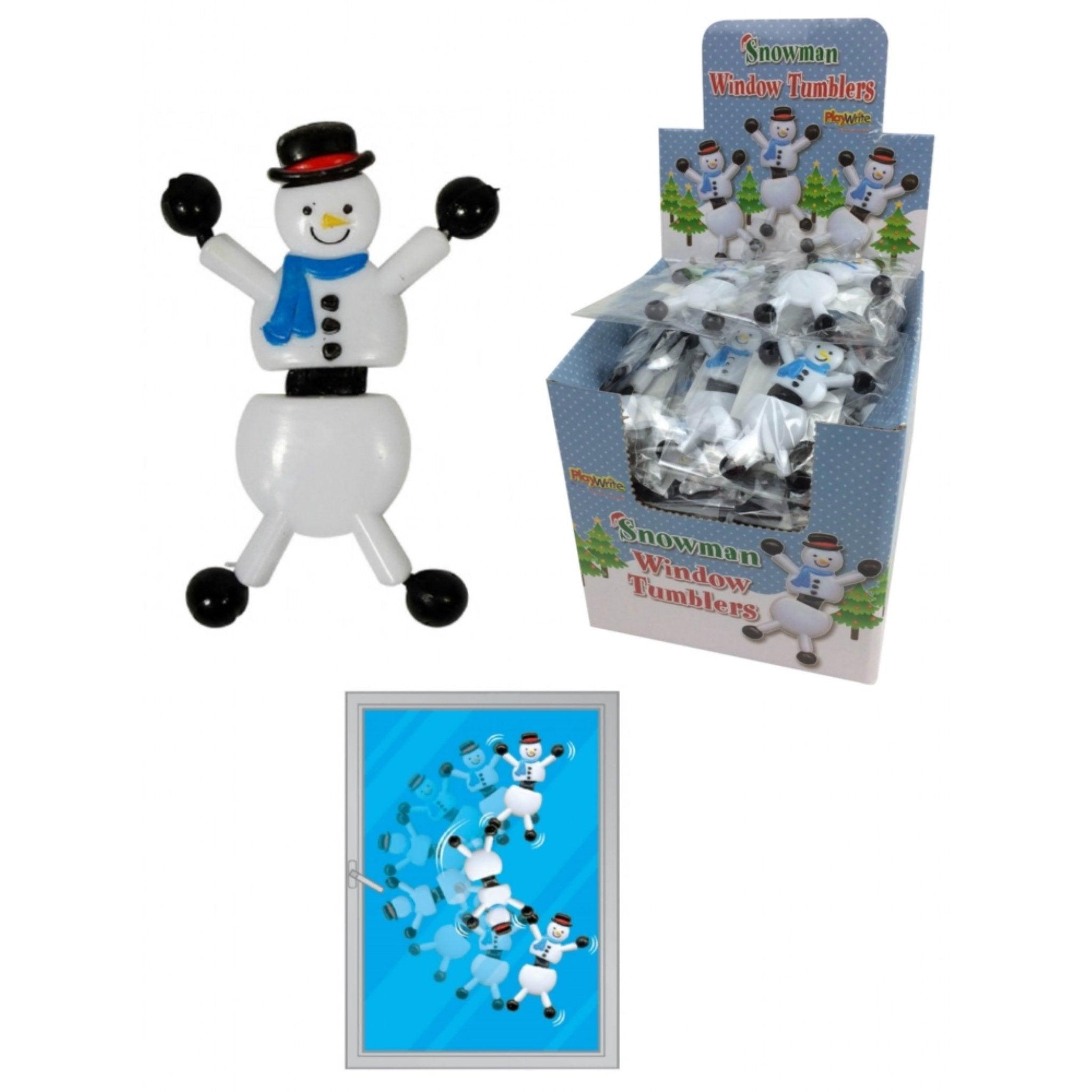 Snowman Window Tumblers 7cm - PoundToys