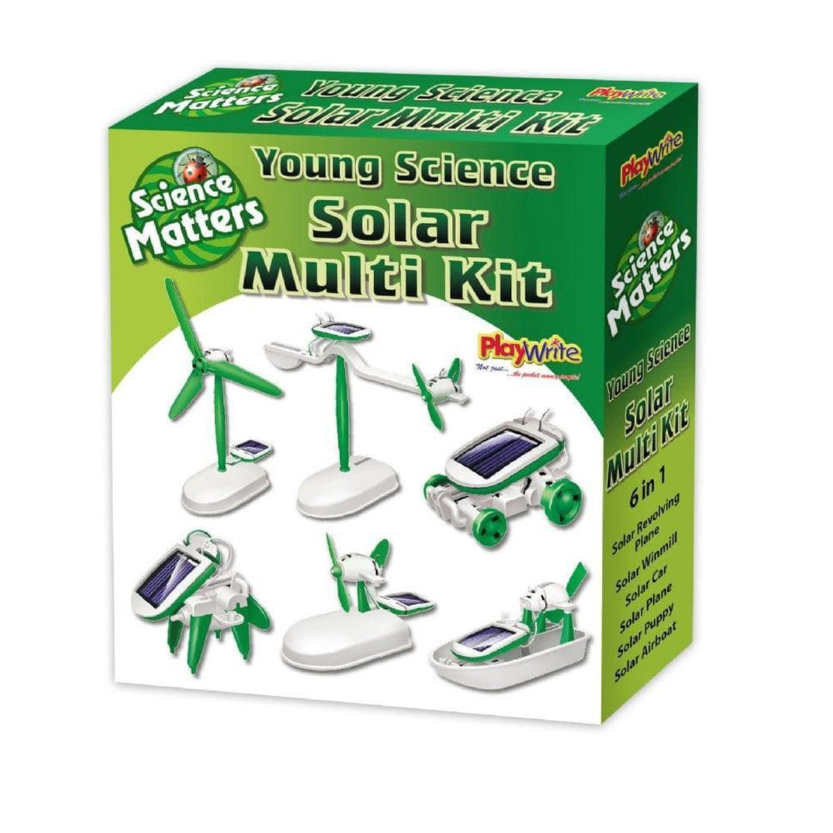 Solar Powered 6-in-1 Multi Kit 21x18cm - PoundToys