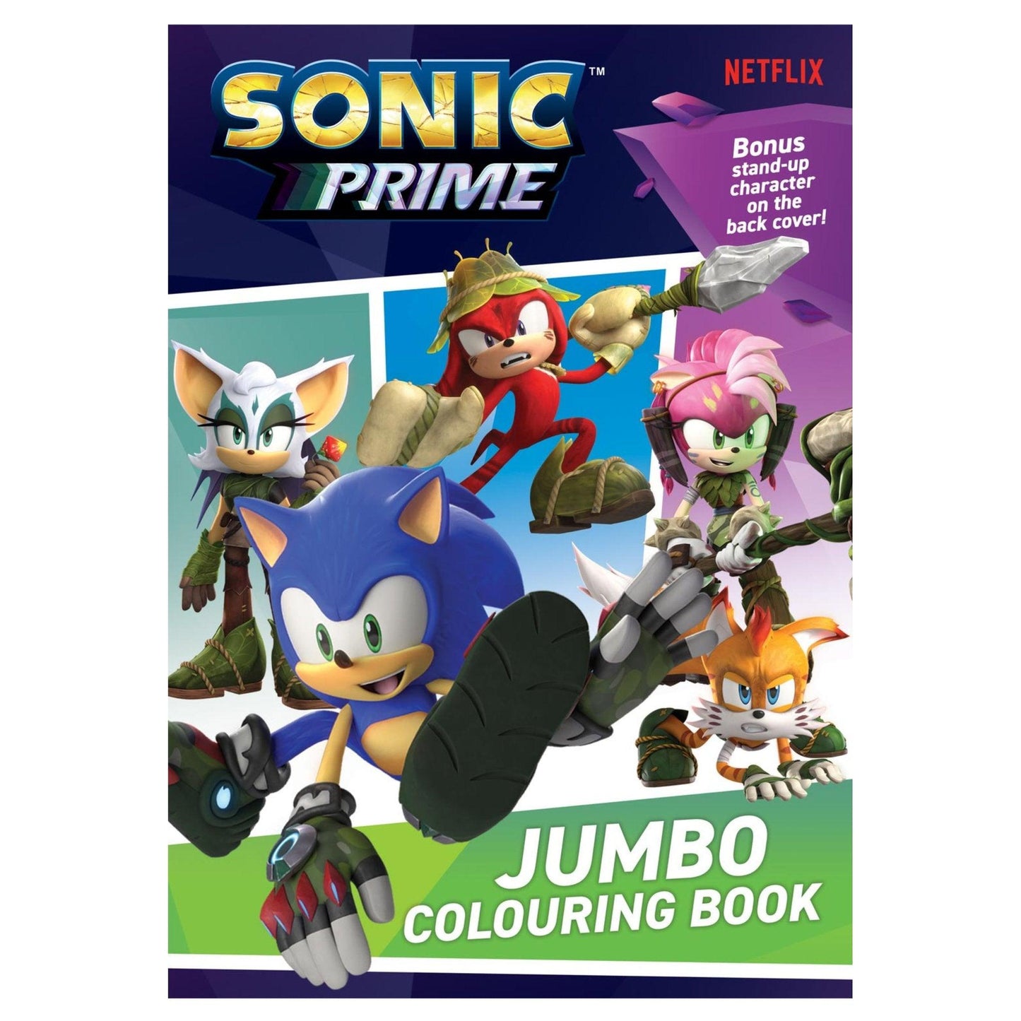 Sonic Prime Jumbo Colouring Book - PoundToys