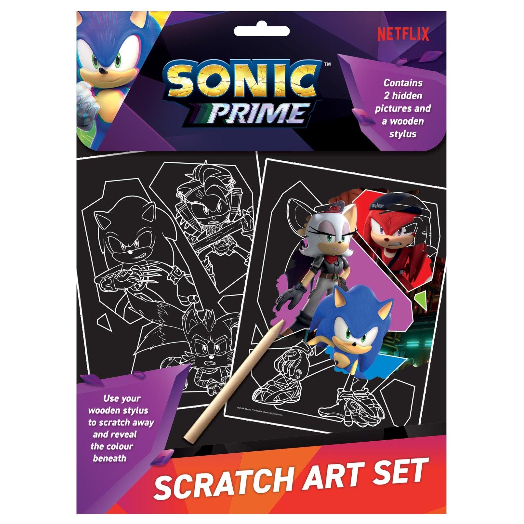 Sonic Prime Scratch Art Set - PoundToys