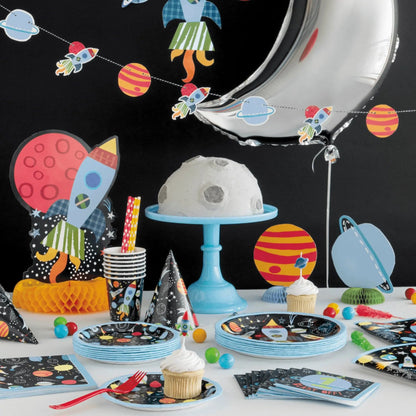 Space 7" Dessert Plates 8pk - PoundToys