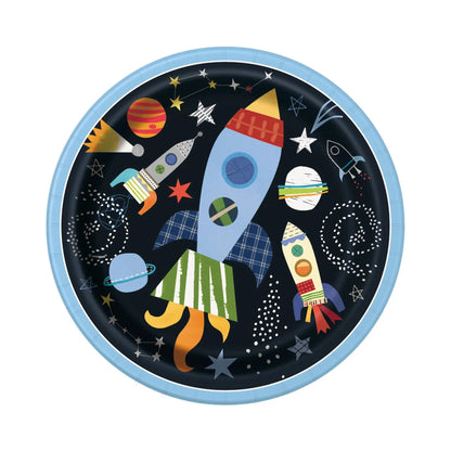 Space 9" Dinner Plates 8pk - PoundToys