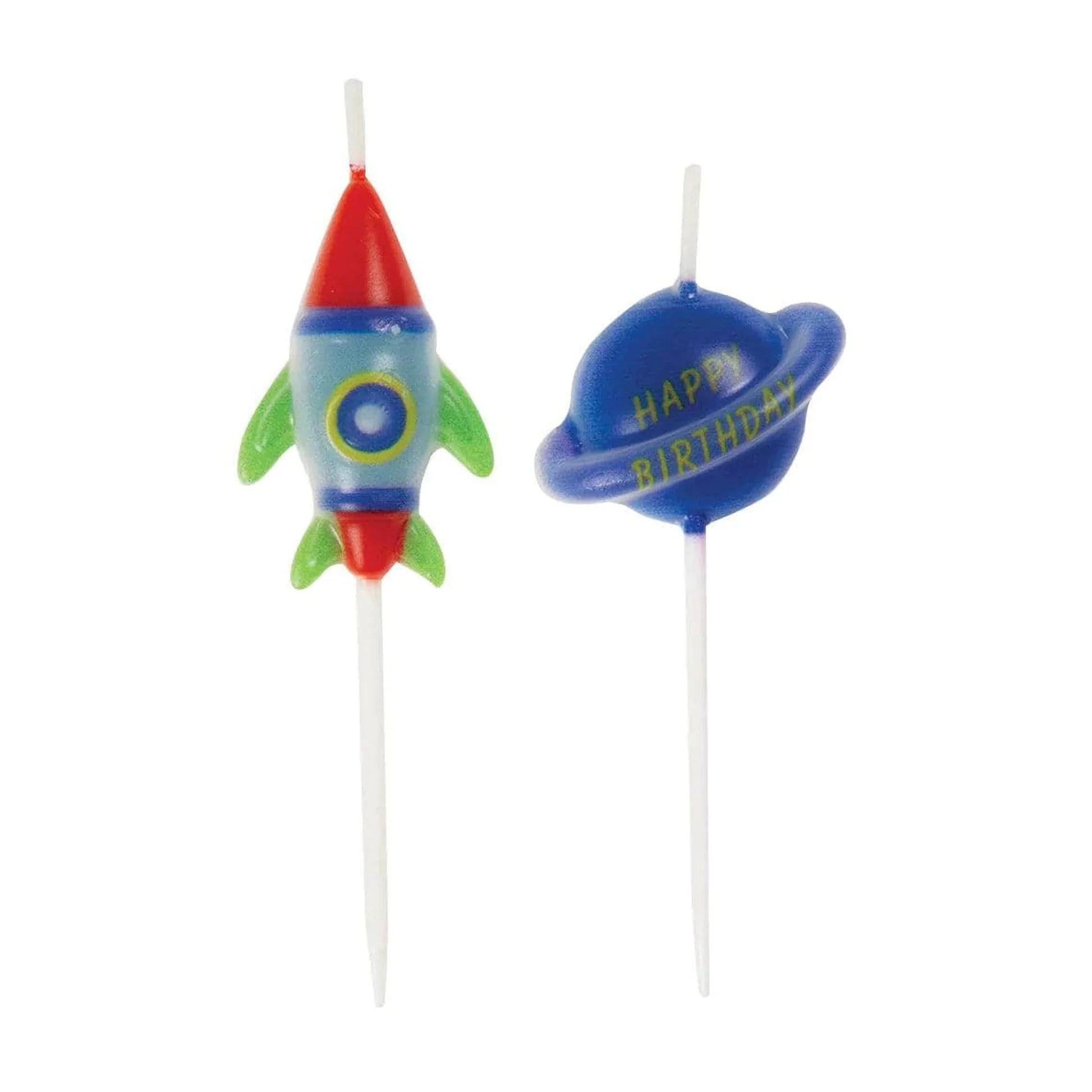 Space Birthday Candles 6pk - PoundToys