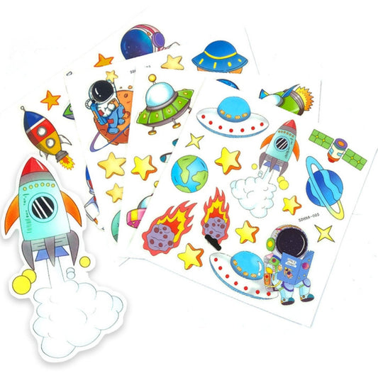 Space Themed Glow In The Dark Stickers - PoundToys