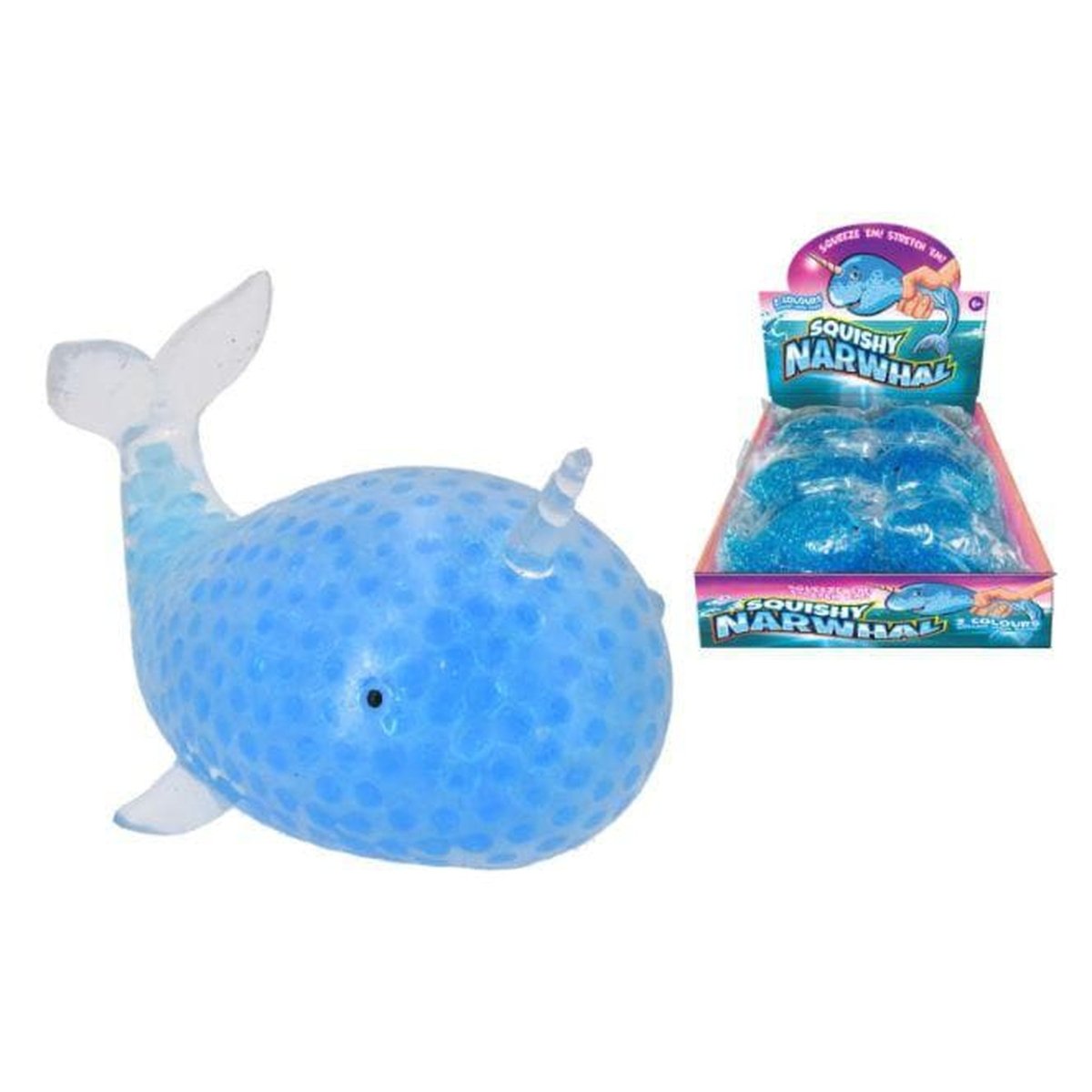 Squishy Bead Narwhal - PoundToys