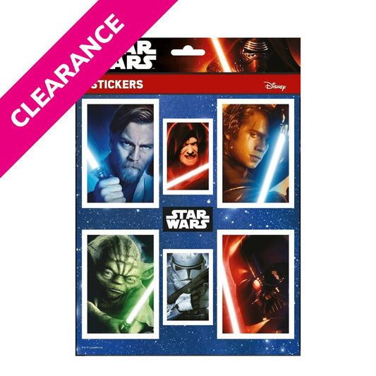 Star Wars Stickers Disney Characters High Quality A4 Pack Vinyl Decal Sheets - PoundToys