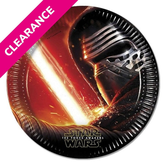 Star Wars The Force Awakens- Paper Plates (8 pcs) - PoundToys