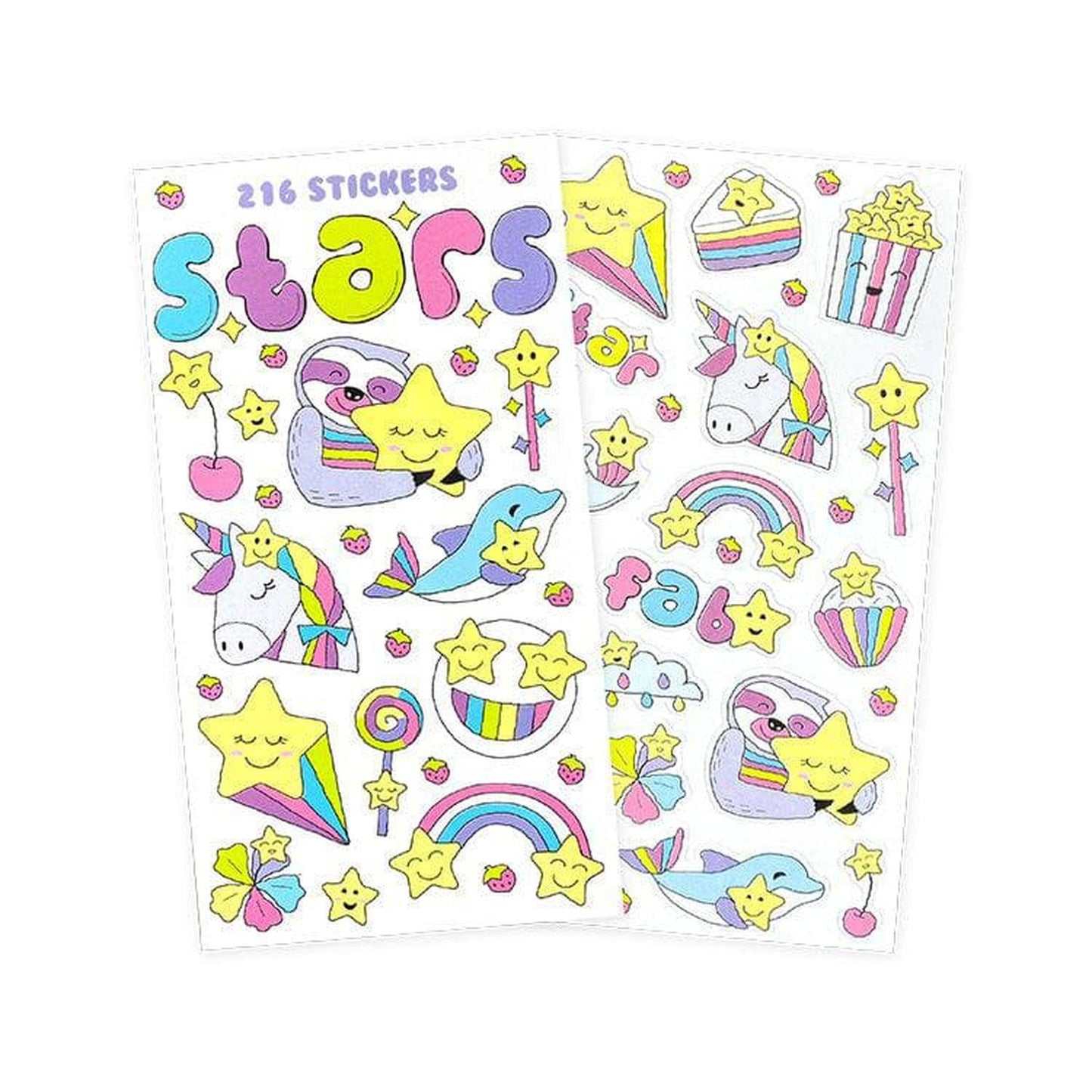 Stars Mini Sticker Book ( 12 Sheets ) - PoundToys