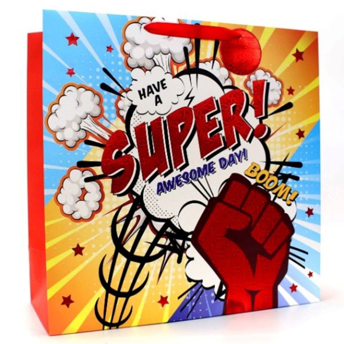 Superhero Gift Bag Square Jumbo - PoundToys