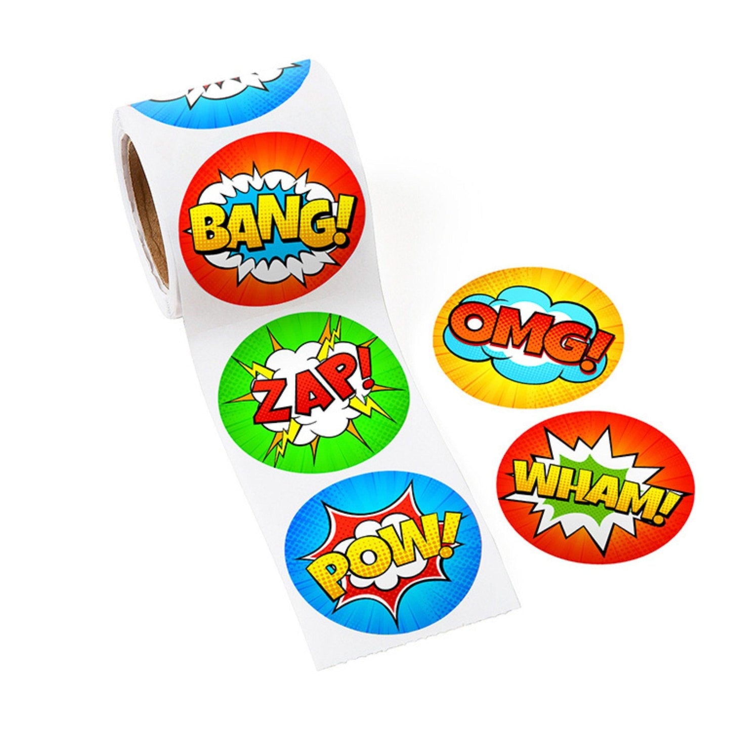 Superhero Sticker Roll (200 Stickers) - PoundToys