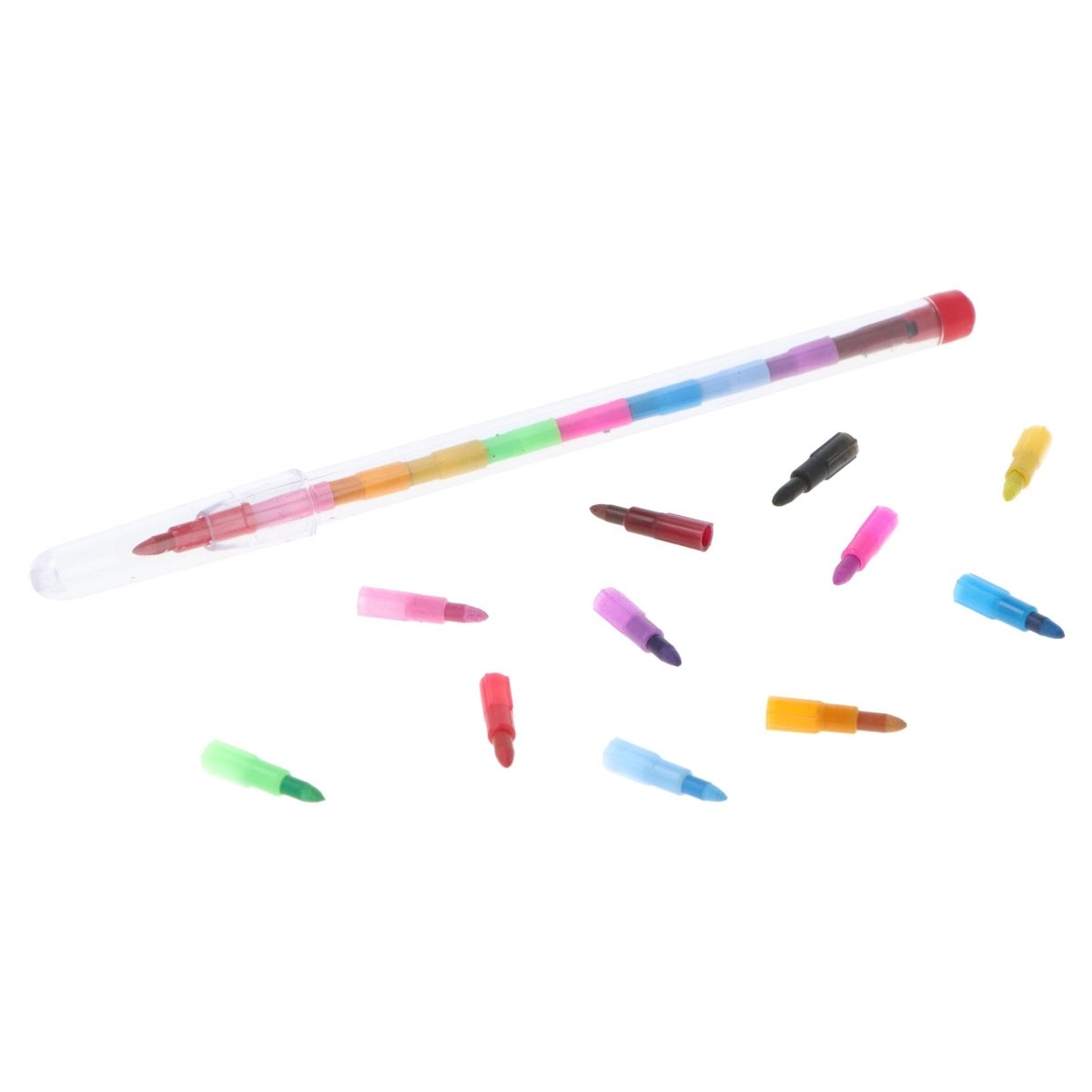 Swap Point Crayon Pen Stacker (11 Colours) - PoundToys