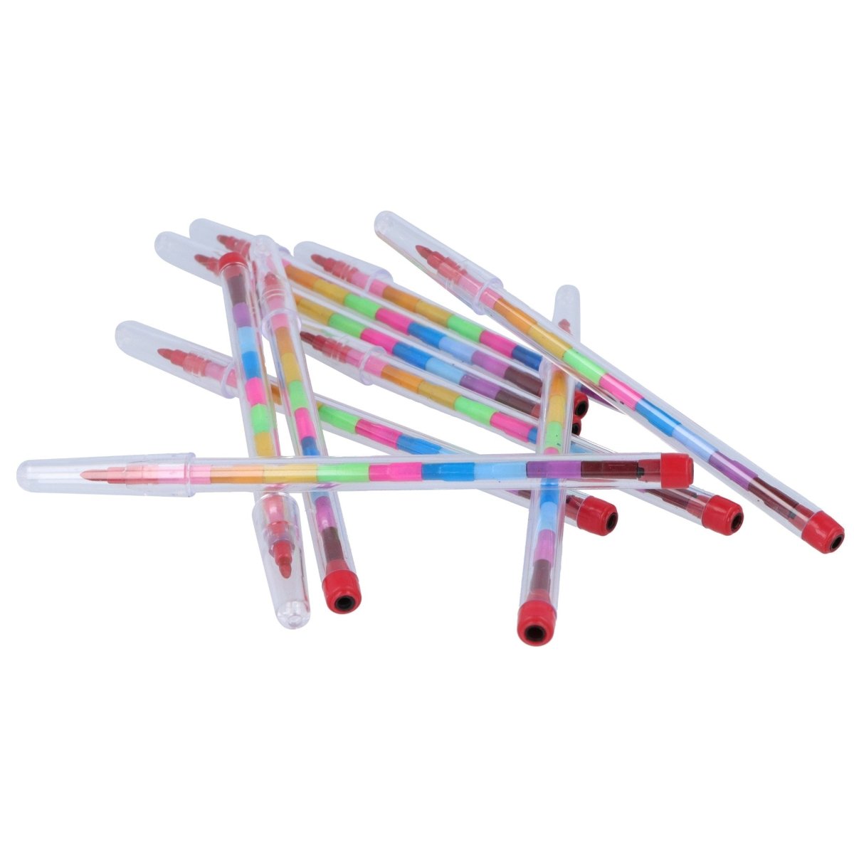 Swap Point Crayon Pen Stacker (11 Colours) - PoundToys