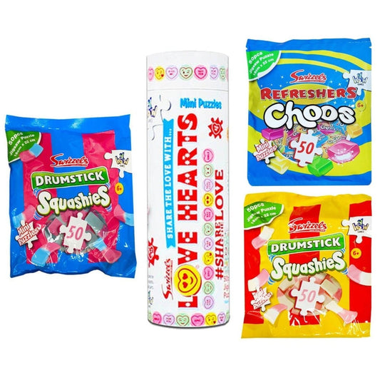 Swizzels Mini Puzzles Refreshers/Love Hearts/Squashies - PoundToys