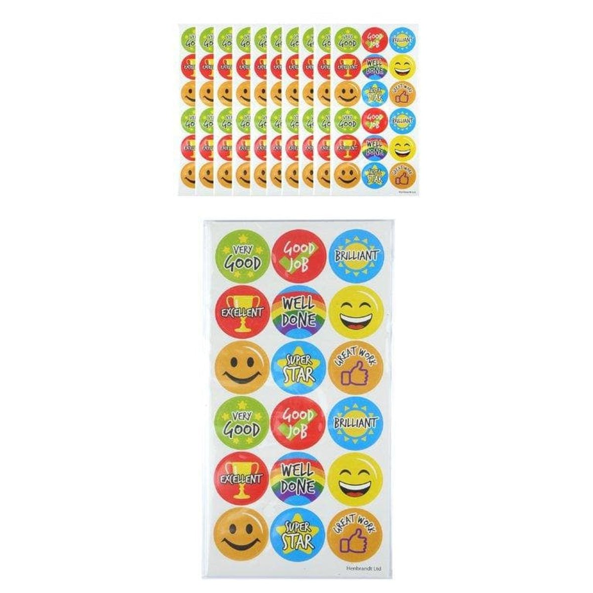 Teacher Rewards Large Sticker Sheet - PoundToys