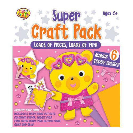 Teddy Bears Super Craft Pack Makes 6 - PoundToys