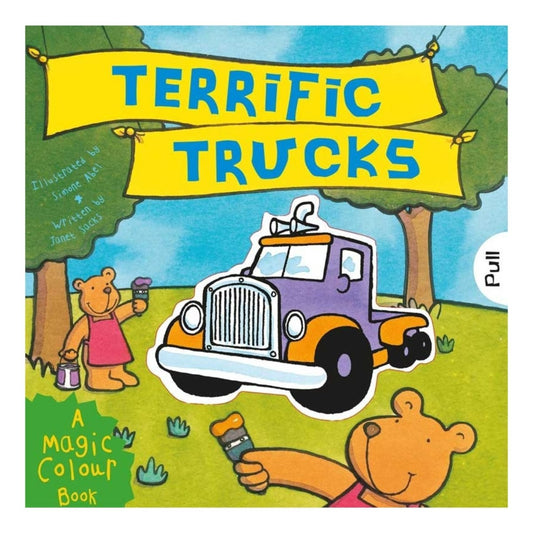 Terrific Trucks Magic Colour Book - PoundToys