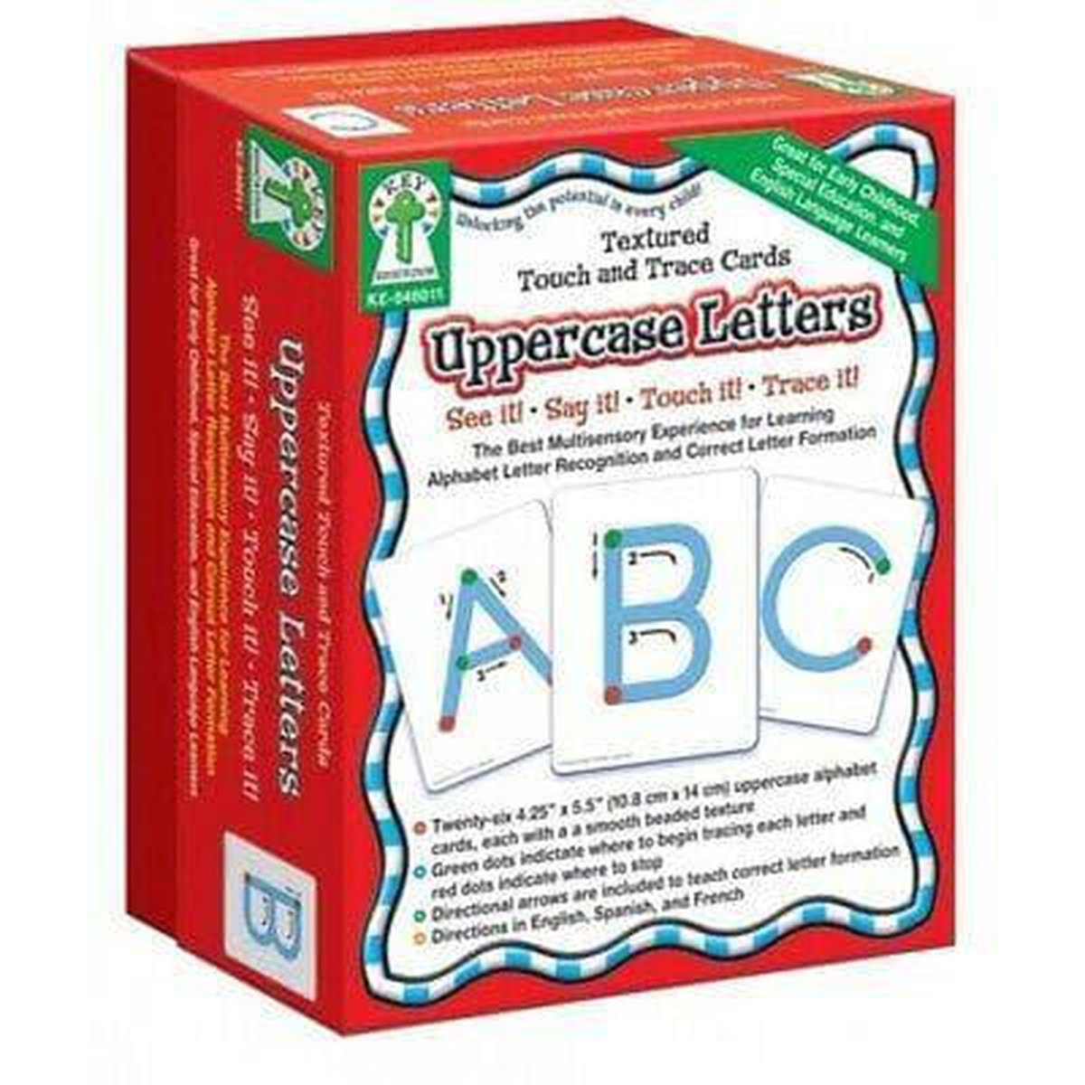 Textured Touch and Trace Cards Uppercase Letters - PoundToys