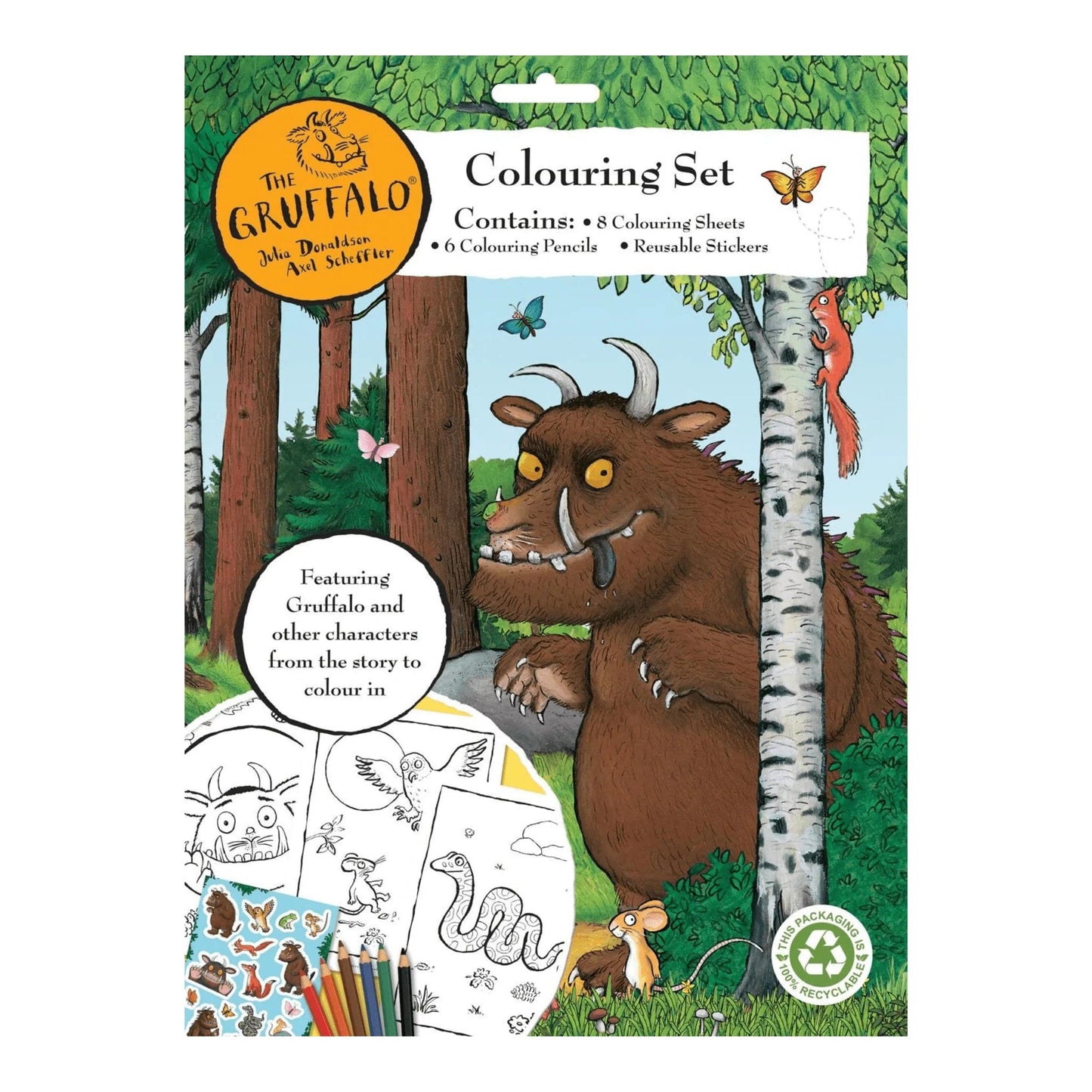 The Gruffalo Colouring Set - PoundToys