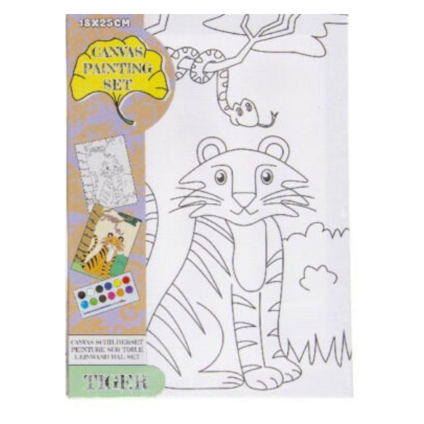 Tiger Deluxe Canvas Painting Set - PoundToys