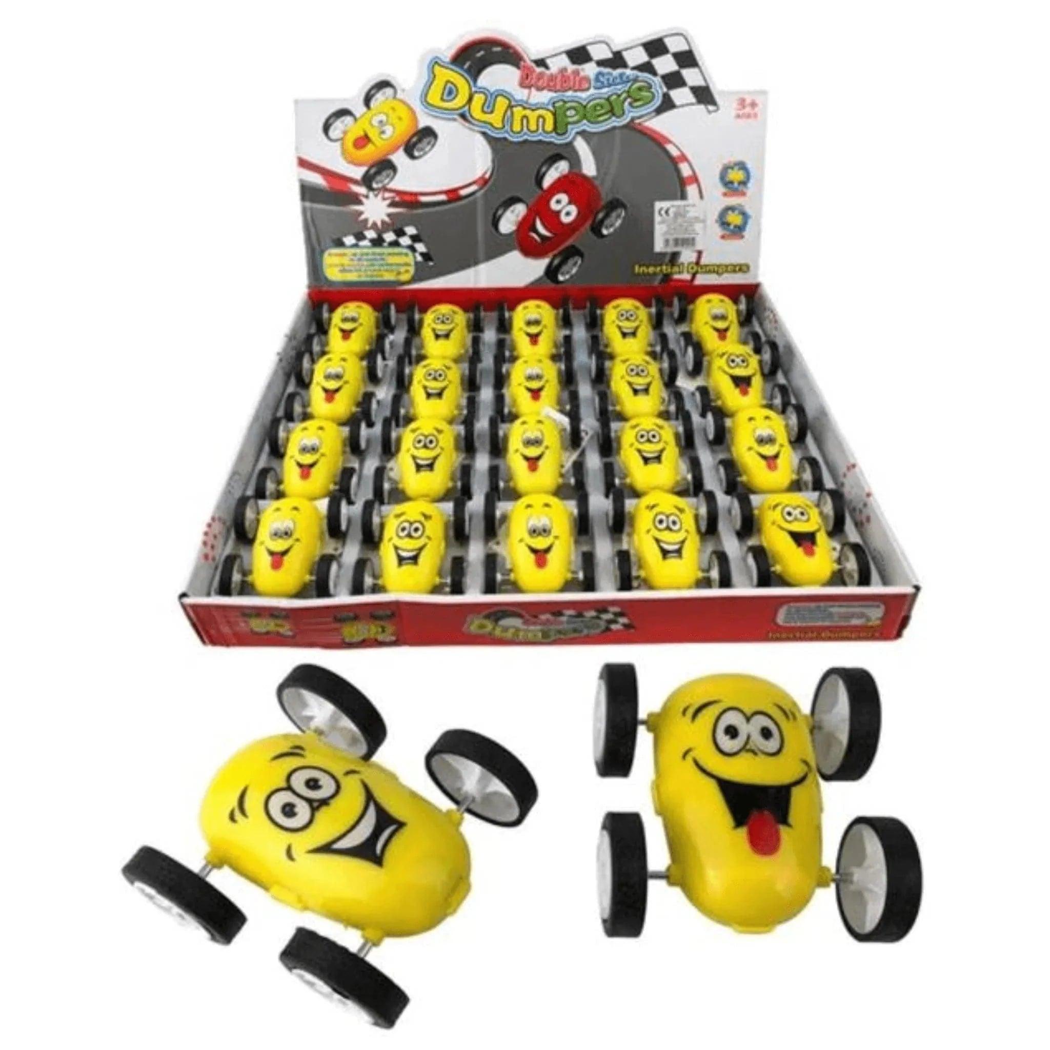 Toy Emoji Flip Over Car 6cm - PoundToys