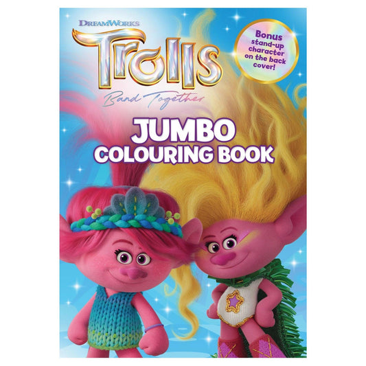 Trolls Band Together Jumbo Colouring Book - PoundToys