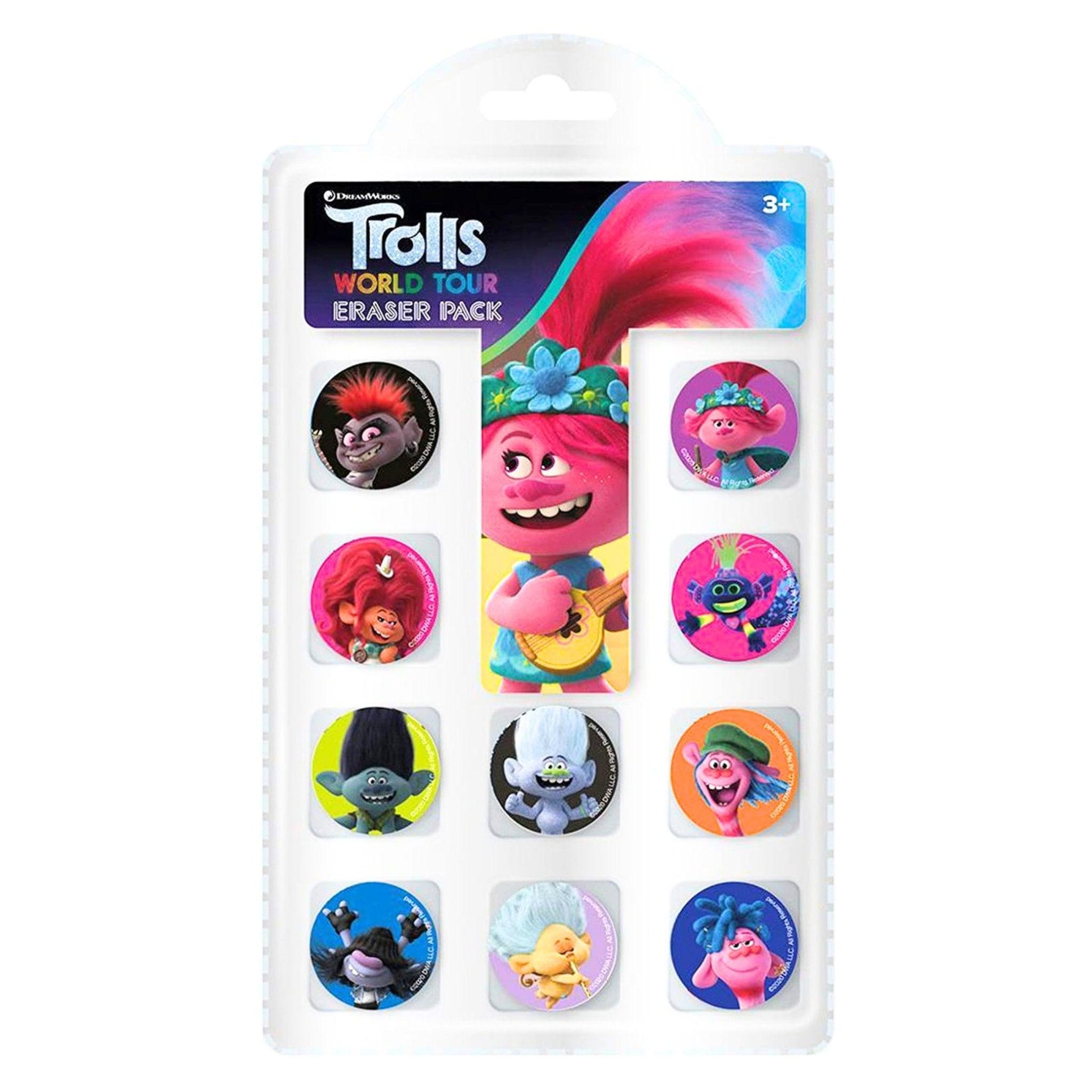 Trolls World Tour Eraser Pack - PoundToys