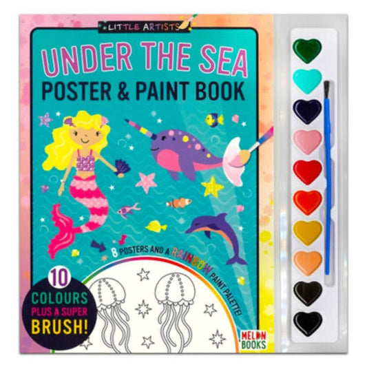 Under The Sea Poster & Paint Book - PoundToys