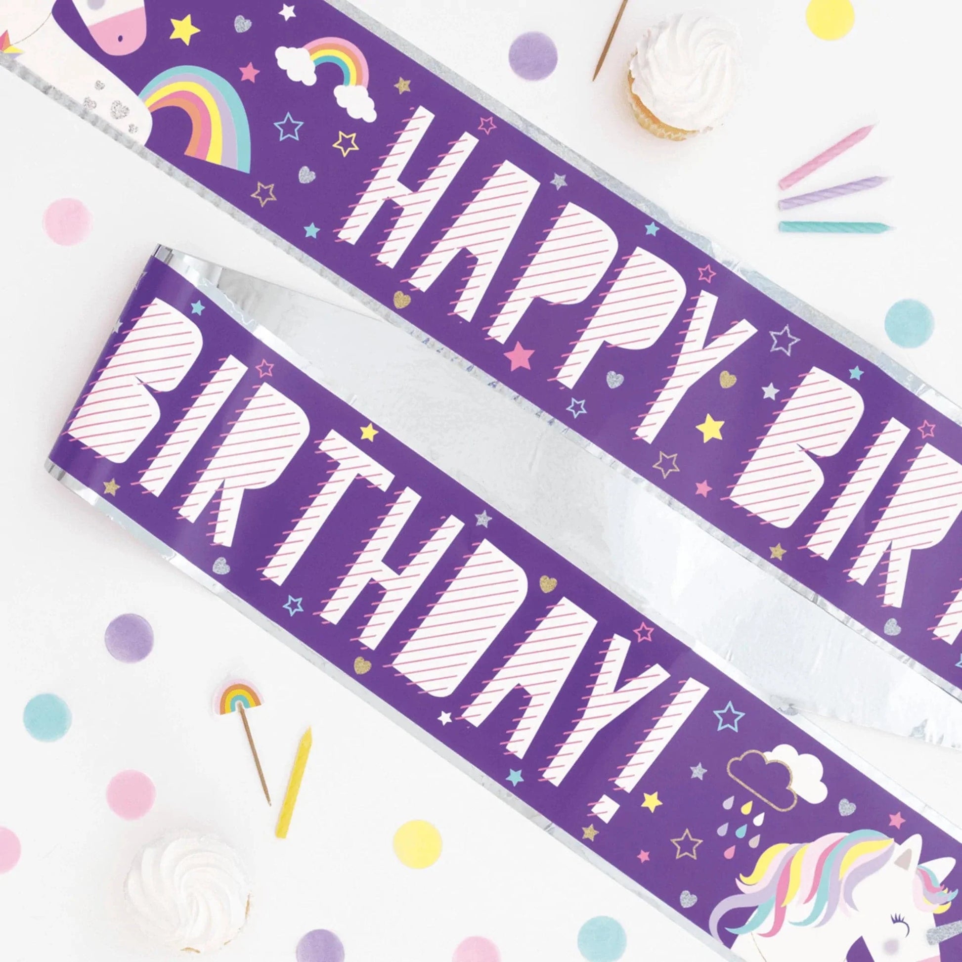 Unicorn Birthday Party Invitations 8pk - PoundToys