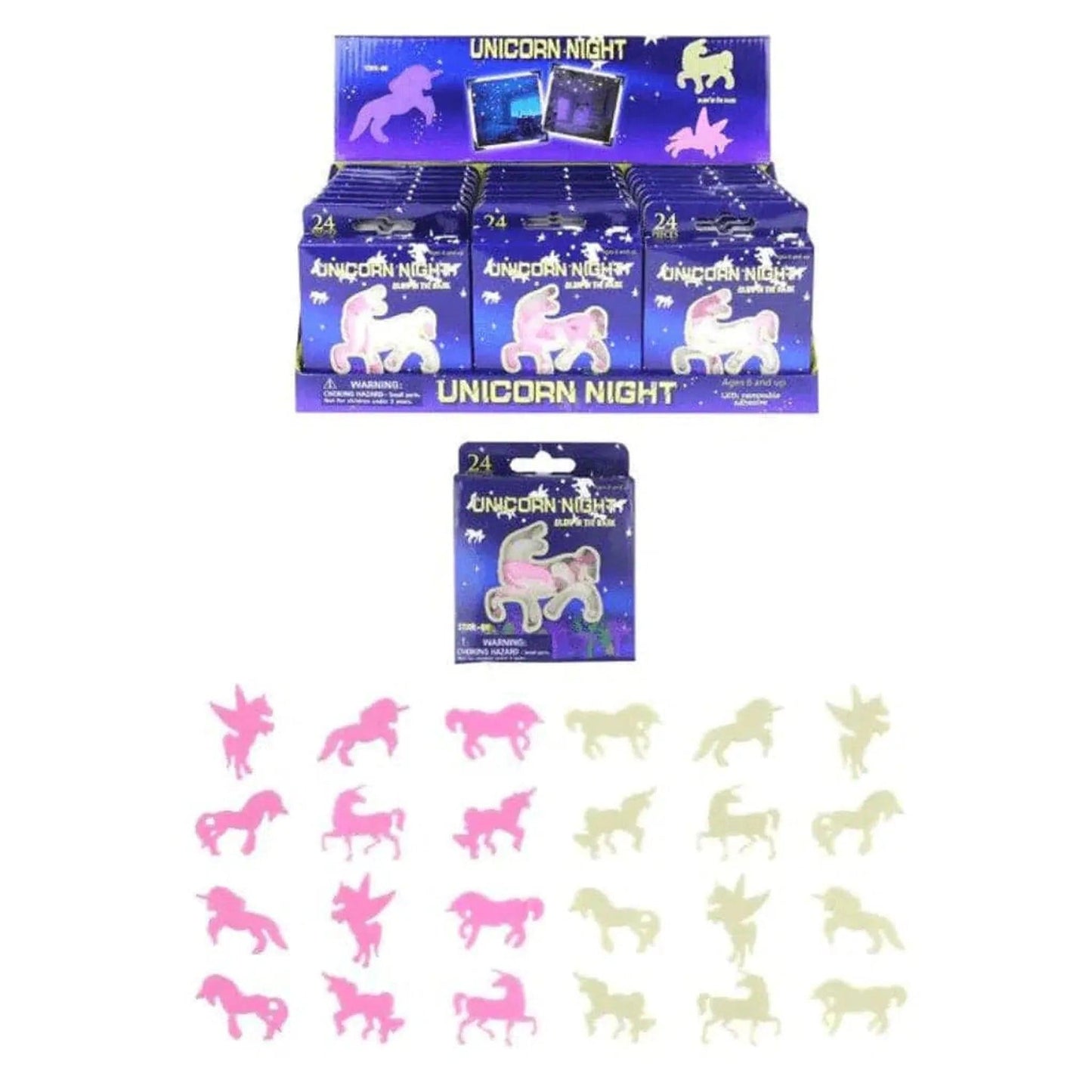 Unicorn Glow in The Dark Shapes - PoundToys