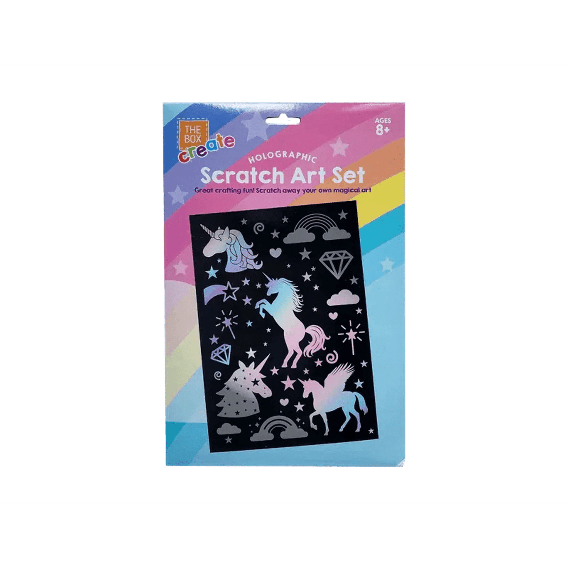 Unicorn Holographic Scratch Art Set - PoundToys