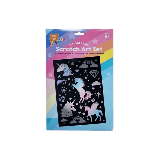 Unicorn Holographic Scratch Art Set - PoundToys